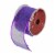 Northlight Shimmering Purple Wired Christmas Craft Ribbon 2.5  x 10 Yards Perspective: front