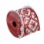 Northlight Red and White Snowflake Christmas Wired Craft Ribbon 2.5 x 10 Yards Perspective: front