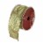 Northlight Shimmering Metallic Gold Ribbed Wired Craft Ribbon 2.5 x 10 Yards Perspective: front