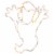 Northlight 15 Lighted Ghost Halloween Double Sided Window Silhouette Decoration Perspective: front
