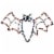 Northlight 15 Lighted Bat Halloween Window Silhouette Decoration Perspective: front