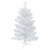Northlight 24 White Balsam Pine Mini Artificial Christmas Tree - Unlit Perspective: front