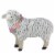 Northlight 32728978 13 in. White & Black Plush Standing Sheep Spring Easter Figure Perspective: front