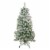 Northlight 4.5' Pre-Lit Medium Flocked Winema Pine Artificial Christmas Tree - Clear Lights Perspective: front