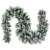 Northlight 6.75' x 12 Flocked Angel Pine and Pine Cones Artificial Christmas Garland - Unlit Perspective: front