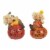 Northlight Set of 2 Scarecrow on a Pumpkin Thanksgiving Table Figures Perspective: front