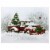 Northlight LED Lighted Fiber Optic Truck and Tree Christmas Canvas Wall Art 11.75  x 15.75 Perspective: front