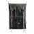 Northlight 41 Pre-Lit Black and Gray Ghostly Window with Tattered Curtain Halloween Decor Perspective: front