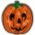 Northlight 13.5 Lighted Orange Jack O' Lantern Halloween Window Silhouette Perspective: front