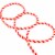 Northlight 18' Red and White Striped Candy Cane Outdoor Christmas Rope Lights Perspective: front