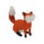Northlight 15.75 Orange and Cream Plush Sitting Fox Fall Tabletop Decor Perspective: front