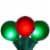 Northlight 15-Count Red and Green G50 Globe Christmas Light Set, 13.5 ft Green Wire Perspective: front