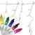 Northlight 50-Count Red and Green Mini Icicle Christmas Light Set - 6ft White Wire Perspective: front