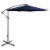 Northlight 10ft Offset Outdoor Patio Umbrella with Hand Crank, Navy Blue Perspective: front