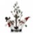 Northlight 34 Snowmen Friends With Pre-Lit LED Pine Tree Christmas Tabletop Decor Perspective: front