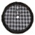 Northlight 48  Brown and White Plaid Christmas Tree Skirt with Faux Fur Perspective: front