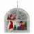 Northlight White Rustic Let It Snow Snowman Glass Window Scene Christmas Wall Decor Perspective: front