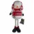 Northlight 33-Inch Red, White, and Gray Plush Christmas Snowman with Telescopic Legs Perspective: front