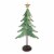 Northlight 31 Rustic Green and Gold Layered Christmas Tree With a Star Tabletop Decor Perspective: front