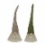 Northlight Christmas Gnome with Pointy Hat Figures - 10.5 - Green and Brown - Set of 2 Perspective: front