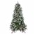 Northlight Real Touch™️ Pre-Lit Flocked Rosemary Emerald Angel Pine Artificial Christmas Tree Perspective: front