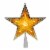 Northlight 9  Pre-Lit Gold and Amber Crystal 5 Point Star Christmas Tree Topper - Clear Perspective: front