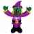 Northlight 3.5' Spooky Town Purple Inflatable Lighted Witch Halloween Outdoor Decoration Perspective: front