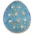 Northlight 12 Lighted Blue Easter Egg Window Silhouette Decoration Perspective: front