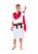 Northlight White and Red Roman Caesar Boy Child Halloween Costume - Large Perspective: front