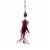 Northlight 9  Plum Red Feather and Gemstone Pendant Christmas Ornament Perspective: front