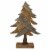 Northlight 23.5 Brown Textured Wood Tabletop Christmas Tree Perspective: front