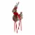 Northlight 16 Red and Green Plaid Standing Reindeer Christmas Figure Perspective: front