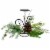 Northlight 10 Green Artificial Sprigs and Pine Cone Christmas Candle Holder Perspective: front