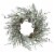Northlight 28 Artificial Pine Frosted Christmas Wreath with Silver Berries-Unlit Perspective: front