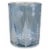 Northlight 5 Shiny Blue and Silver Winter Forest and Snowflake Flameless Candle Holder Perspective: front