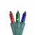 Northlight 150 Count Blue, Green and Red Multi-Function Mini Christmas Light Set, Green Wire Perspective: front