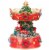 Northlight 6 Red and Gold Musical Santa on Train Christmas Carousel Music Box Perspective: front