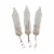 Northlight Pack of 5 Clear Christmas Replacement Bulbs, 12 Volts Perspective: front