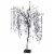 Northlight 6' Lighted Christmas Willow Tree Outdoor Decoration - Pure White LED Lights Perspective: front