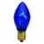 Northlight Set of 4 Blue C7 Transparent Christmas Replacement Bulbs - 2 Perspective: front