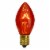 Northlight Pack of 4 Amber C7 Transparent Christmas Replacement Bulbs Perspective: front