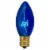 Northlight Pack of 4 Blue C9 Transparent Christmas Replacement Bulbs Perspective: front