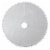 Northlight 36 White Christmas Tree Skirt With a Pom Pom Border and Tie Backs Perspective: front