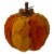 Northlight 7.5  Orange and Brown Fall Harvest Tabletop Pumpkin Perspective: front