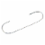 Northlight Club Pack of 100 Silver Christmas Ornament Hooks 1.5 Perspective: front