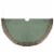 Northlight 48  Green Burlap Christmas Tree Skirt with Faux Fur Trim Perspective: front