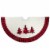 Northlight 48  White, Red and Black Buffalo Plaid Tree Christmas Tree Skirt Perspective: front