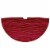 Northlight 48 Red and Gold Diamond Pattern Christmas Tree Skirt Perspective: front