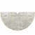 Northlight 48 Cream and Gold Wood Grain Pattern and Faux Fur Christmas Tree Skirt Perspective: front