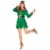 Northlight Women's Red and Green 2-Piece Elf Costume- Size XL Perspective: front